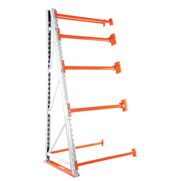 Vestil Steel Reel Rack Add-On Kit 36 In. x 48 In. x 96 In. 6000 Lb. Capacity, White/Orange RERC-A-448 - main